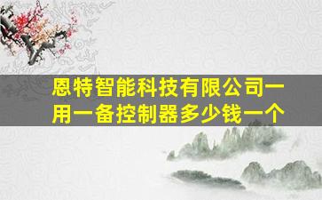 恩特智能科技有限公司一用一备控制器多少钱一个