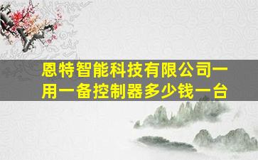 恩特智能科技有限公司一用一备控制器多少钱一台