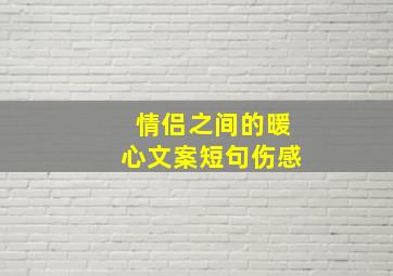 情侣之间的暖心文案短句伤感