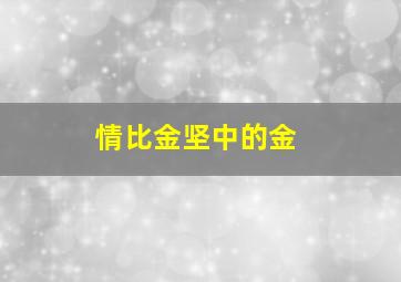 情比金坚中的金