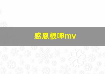 感恩根呷mv