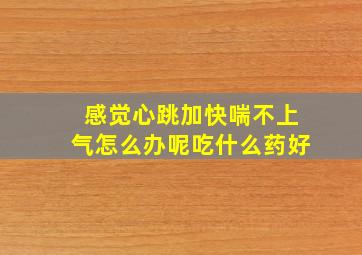 感觉心跳加快喘不上气怎么办呢吃什么药好