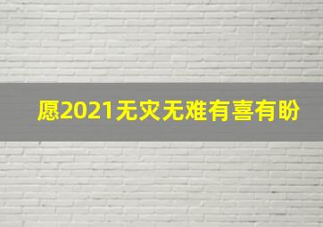 愿2021无灾无难有喜有盼