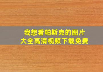 我想看帕斯克的图片大全高清视频下载免费