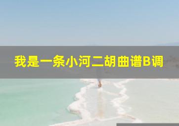 我是一条小河二胡曲谱B调