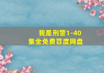 我是刑警1-40集全免费百度网盘