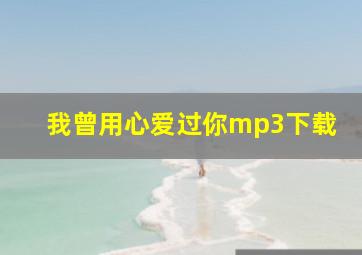 我曾用心爱过你mp3下载