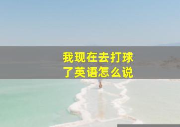 我现在去打球了英语怎么说