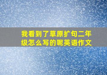 我看到了草原扩句二年级怎么写的呢英语作文