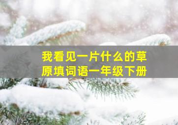 我看见一片什么的草原填词语一年级下册