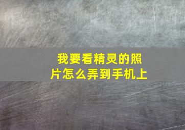 我要看精灵的照片怎么弄到手机上