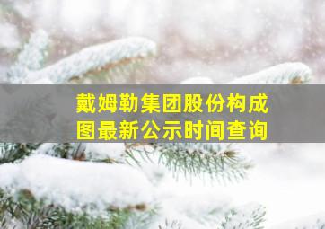 戴姆勒集团股份构成图最新公示时间查询