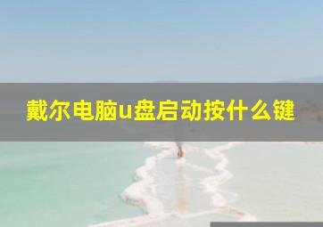 戴尔电脑u盘启动按什么键