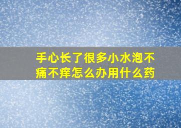 手心长了很多小水泡不痛不痒怎么办用什么药