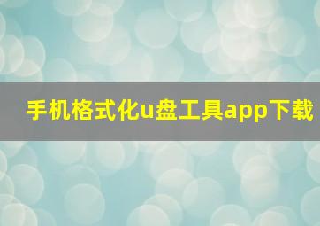 手机格式化u盘工具app下载