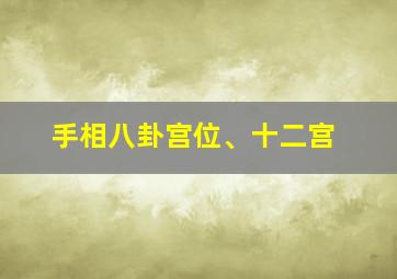 手相八卦宫位、十二宫