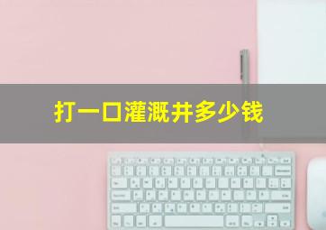 打一口灌溉井多少钱