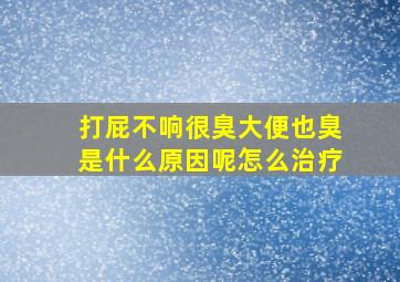 打屁不响很臭大便也臭是什么原因呢怎么治疗