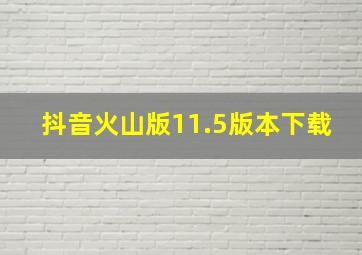 抖音火山版11.5版本下载