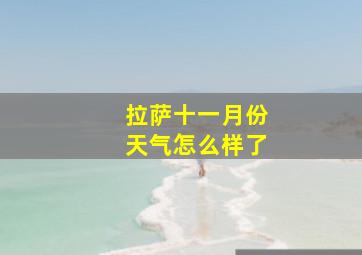 拉萨十一月份天气怎么样了