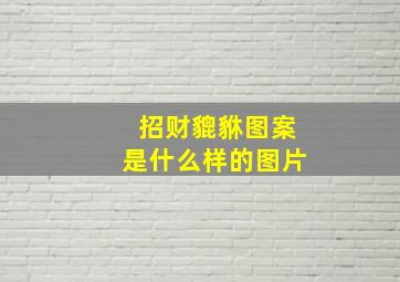 招财貔貅图案是什么样的图片