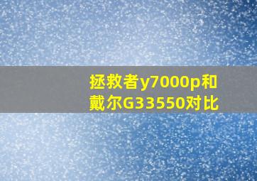 拯救者y7000p和戴尔G33550对比