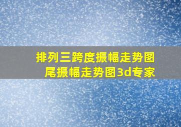 排列三跨度振幅走势图尾振幅走势图3d专家