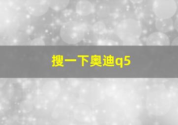 搜一下奥迪q5