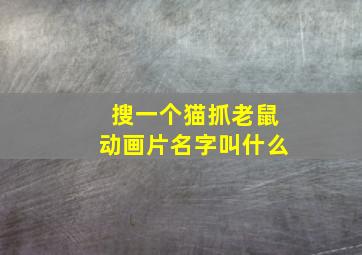 搜一个猫抓老鼠动画片名字叫什么