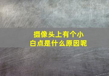 摄像头上有个小白点是什么原因呢