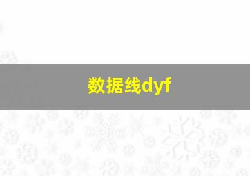 数据线dyf