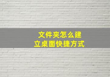 文件夹怎么建立桌面快捷方式