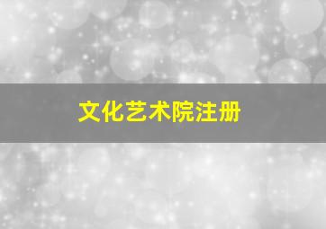 文化艺术院注册