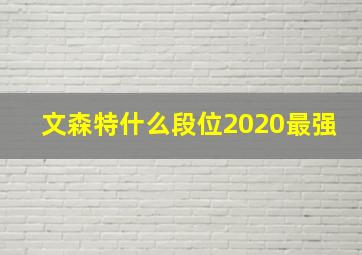 文森特什么段位2020最强