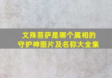 文殊菩萨是哪个属相的守护神图片及名称大全集