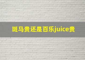 斑马贵还是百乐juice贵