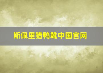 斯佩里猎鸭靴中国官网