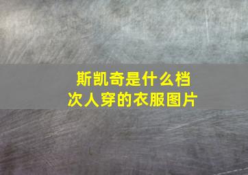 斯凯奇是什么档次人穿的衣服图片