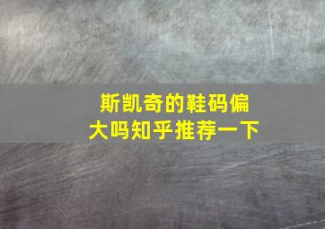 斯凯奇的鞋码偏大吗知乎推荐一下