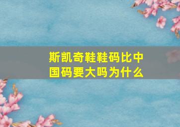 斯凯奇鞋鞋码比中国码要大吗为什么