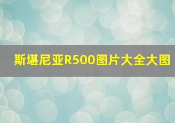 斯堪尼亚R500图片大全大图