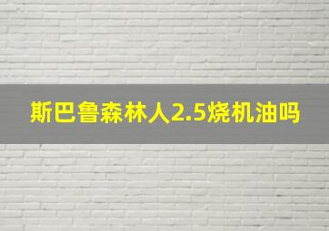 斯巴鲁森林人2.5烧机油吗