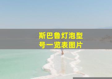 斯巴鲁灯泡型号一览表图片