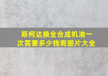 斯柯达换全合成机油一次需要多少钱呢图片大全