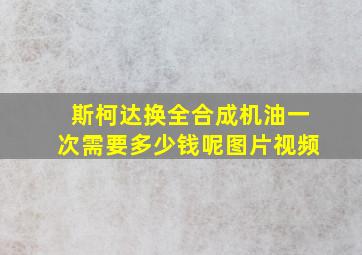 斯柯达换全合成机油一次需要多少钱呢图片视频