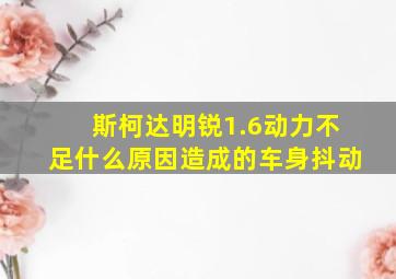 斯柯达明锐1.6动力不足什么原因造成的车身抖动