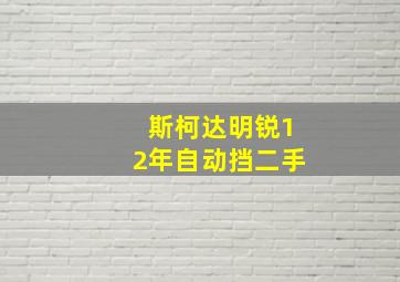 斯柯达明锐12年自动挡二手