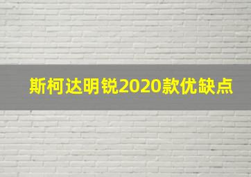 斯柯达明锐2020款优缺点