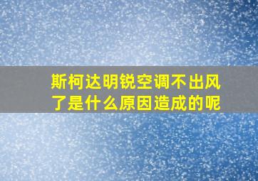 斯柯达明锐空调不出风了是什么原因造成的呢