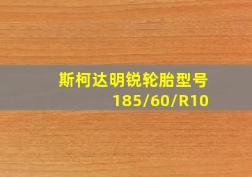 斯柯达明锐轮胎型号185/60/R10